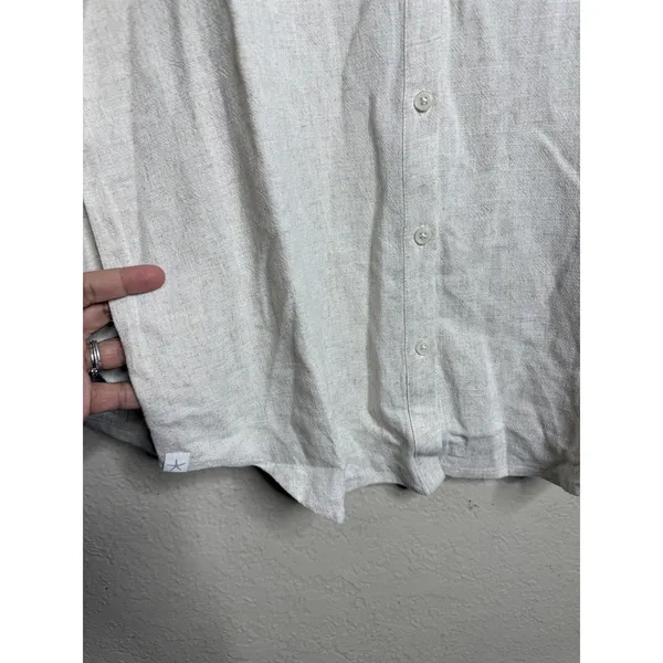 Barefoot Dreams Linen Blend Blouse & Pants Set size S NWT He Bisque - Image 7