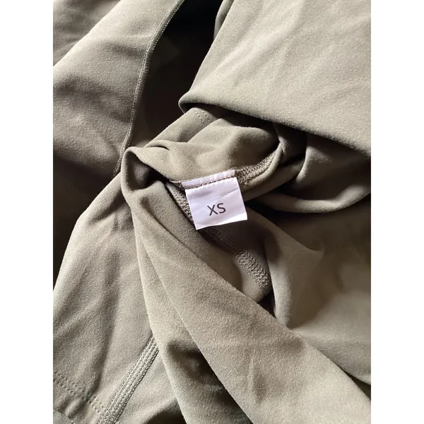 Women Halara NWOT Olive Green Athletic Dress Built-in Shorts Adjustable Strap XS - Image 6