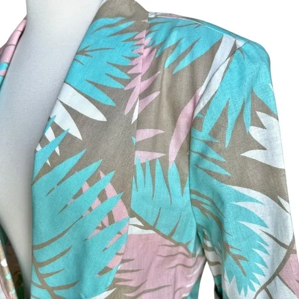 VTG Preppy 80s Blazer Pastels 14 Eclectic Prep Light Academia Y2K 3/4‎ Sleeve - Image 6