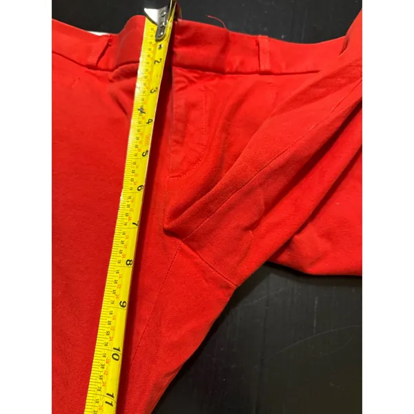 Banana Republic Sloan Red Slim Fit Ankle Pants Womens Size 4 Cotton Blend - Image 5