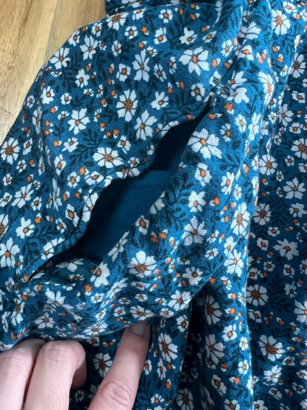 DIP Women’s 2X Blue Floral Tiered Sundress Boho Cottagecore - Image 7