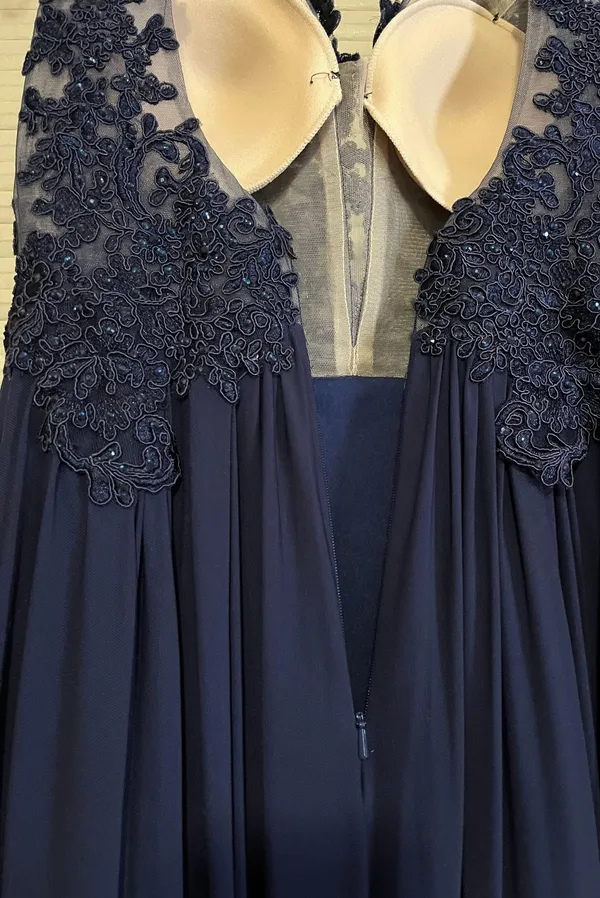 Sherri Hill Blue Prom Dress - Image 10