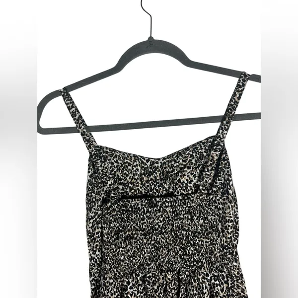 Old Navy Leopard Print Cami Dress XS Animal Print‎ Spaghetti Strap Mini Dress - Image 5