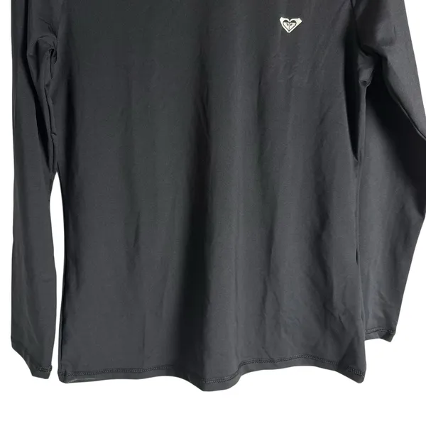 Roxy Enjoy Waves Long Sleeve Crewneck Black Lycra Rashguard Swim Top Size Small - Image 5