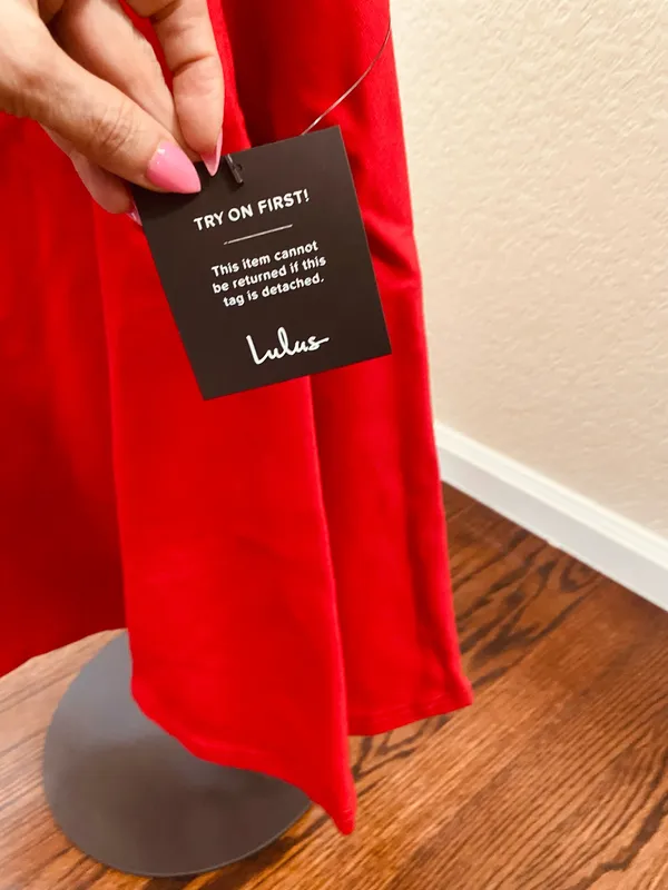 Lulus Red Dress - Image 4