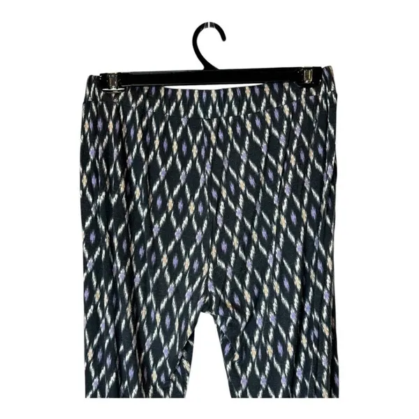 Anthropologie Lilka Pants Women Medium Blue Purple Geometric Loungewear‎ Boho - Image 5