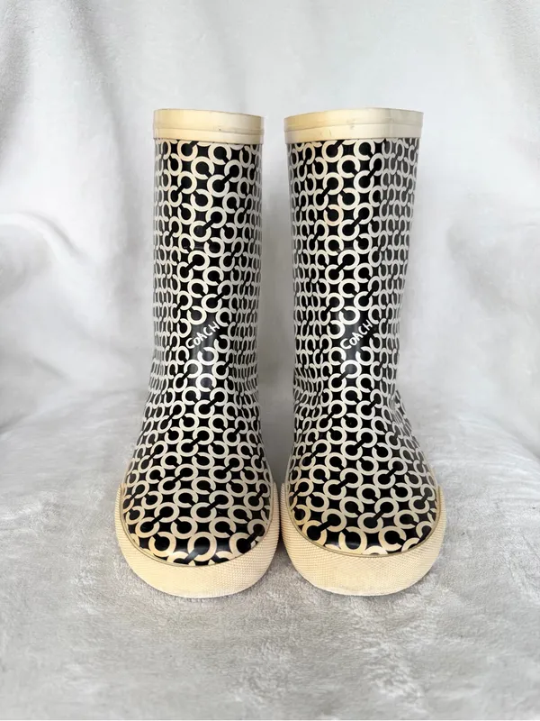 Coach Ursula Signature C Rain Boots – Women’s Size 5B - Image 3