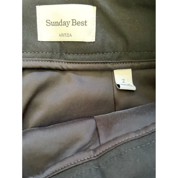 Aritzia Sunday Best Black Pleated Mini Skirt School Girl Prep Womens Size 2 - Image 5