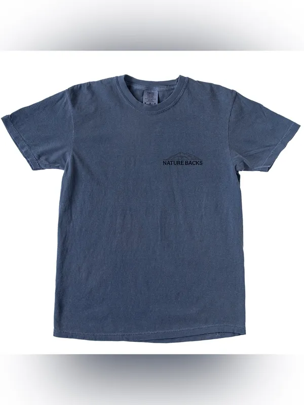 NEW Nature Backs Ascend T-Shirt in Denim - Image 3
