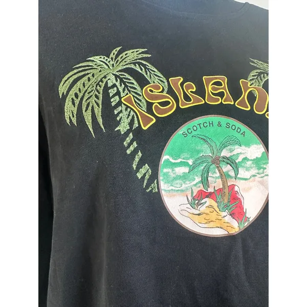 Scotch & Soda Maison Scotch Sun Ray Island Graphic Organic Cotton Sweatshirt S‎ - Image 4