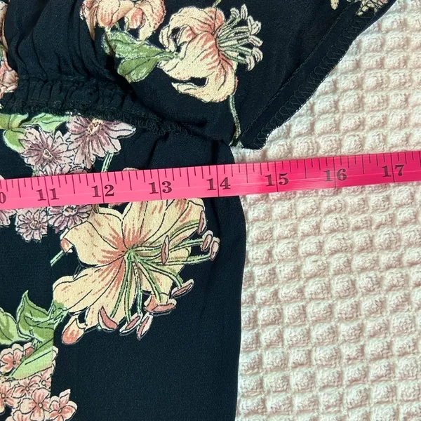 Flynn Skye Anthropologie romantic strapless midi dress garden party botanical NWT XS - Image 9