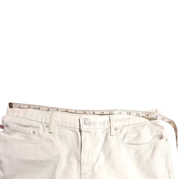 Polo Jeans Co Ralph Lauren White Denim Shorts Women 10 5 Inch Saturday Short y2k - Image 4