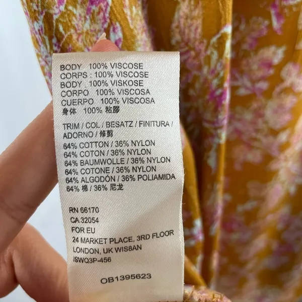 NEW Free People Lucie‎ Mini Dress in Brown Multi Size 8 - Image 7
