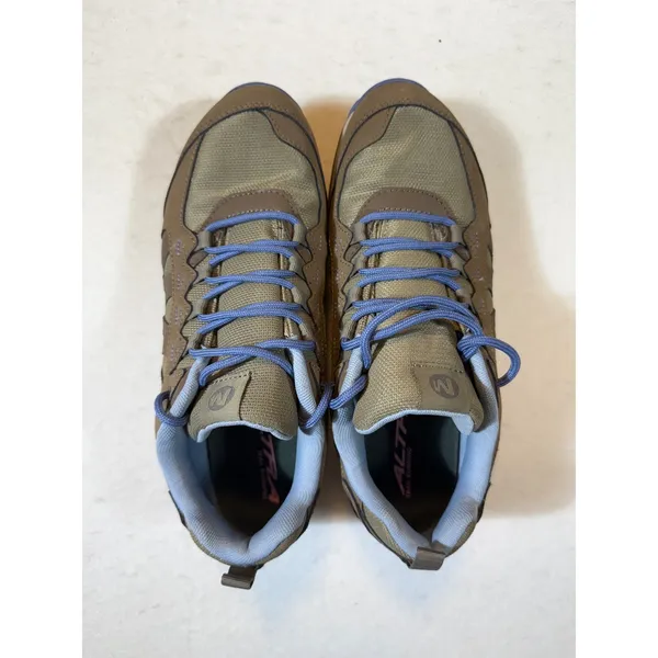 Merrell Moab Ventilator Hiking Shoes Women Brown Blue Lace Up Athletic Sneakers - Image 3