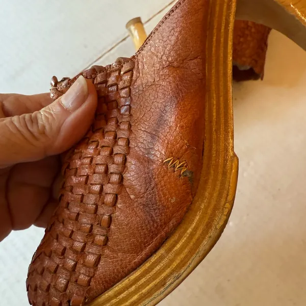 Vintage Nina Leather Mules - Image 8