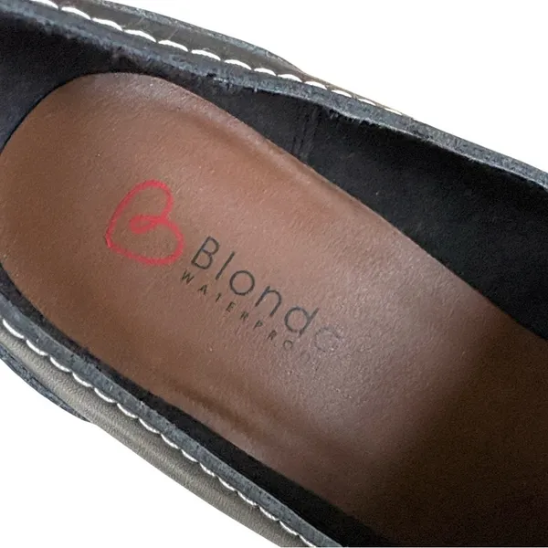 Like New Blondo Leather Dulce Loafers Black Size 8 Retail $119.00 - Image 3