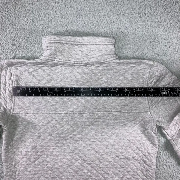 Patagonia Quilted Snap-T‎ Pullover Women S Gray Organic Cotton Layering Outdoor - Image 15