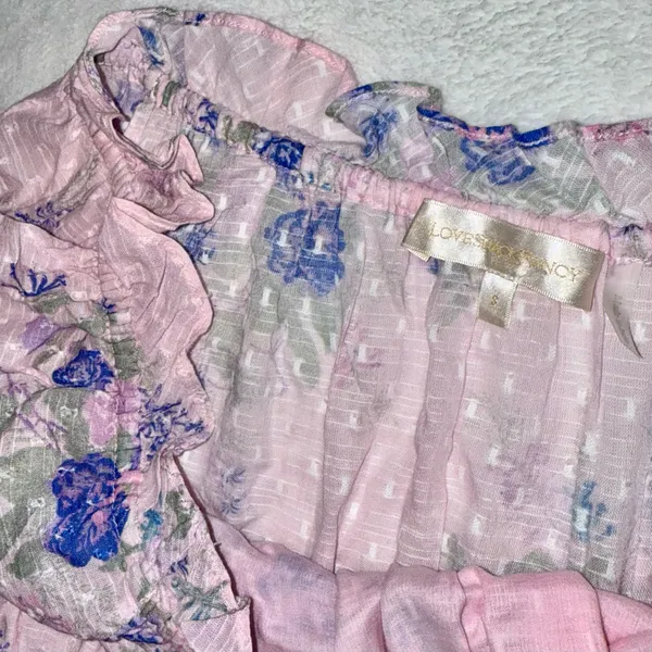 Loveshackfancy Lai Mini Floral Dress Size Small - Image 7