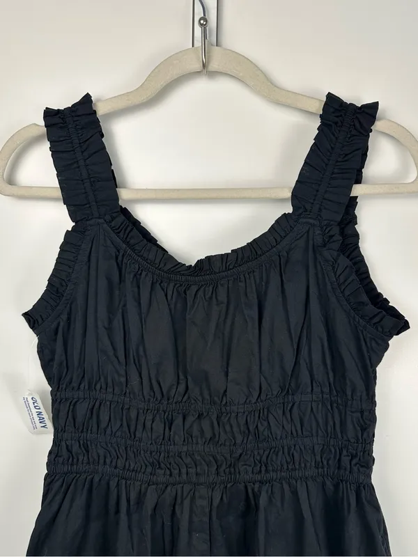 Old Navy Waist-Defined Ruffled Midi Dress - Image 4