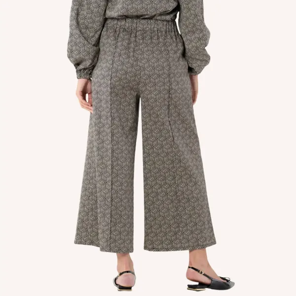 Emily McCarthy Teddy Crop Trouser in Black Tonal Monogram‎ NWT Small - Image 2