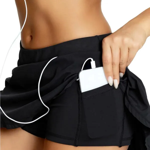 Queenieke Black Pleated Skirt - Image 2