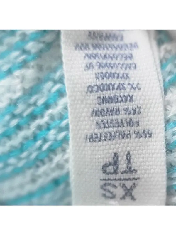 Aeropostale Womens Striped Knitted Pullover Sweater Blue White XS - Image 6