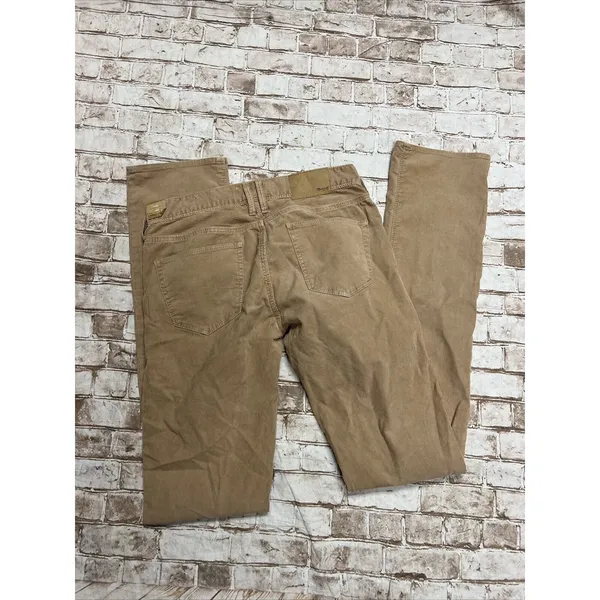 Madewell Corduroy Rail Straight Size 24/34 Tan Brown Cotton‎ Low Rise NWT - Image 2