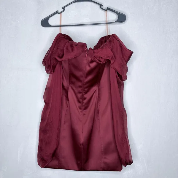 House Of CB Olivia Wine Mini Dress - Image 9