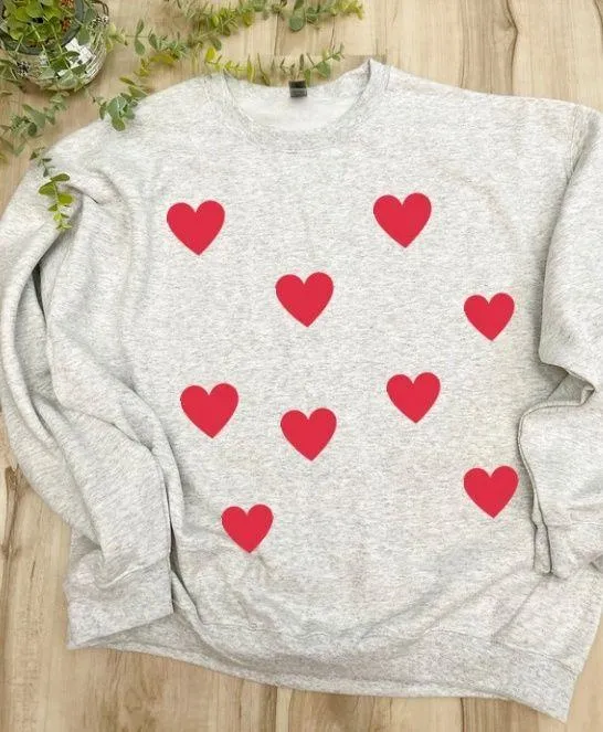 Boutique Hearts Sweatshirt - Image 2