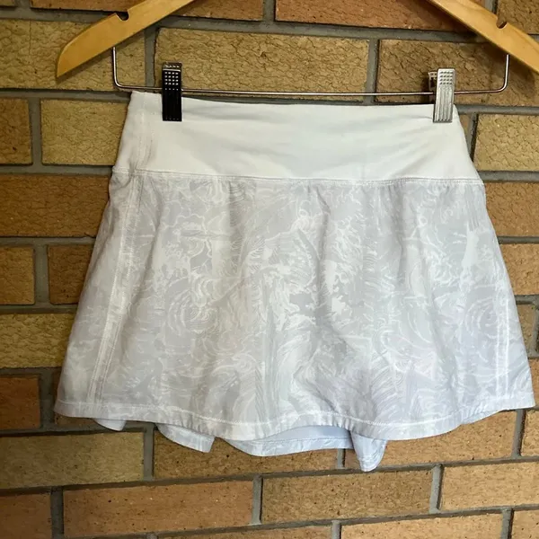 Lululemon Pace Rival Skirt (Regular) No Panels Eternal Wave White Size 4 - Image 6