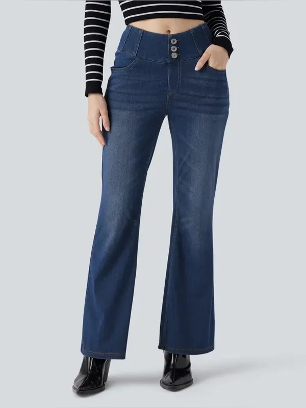 NWOT Halara Halara Flex™ High Waisted Bootcut Casual Jeans with Pockets ~ Large - Image 4