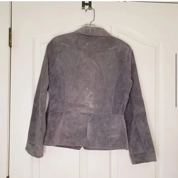 Brandon Thomas Leather Jacket Size Small Purple - Image 4
