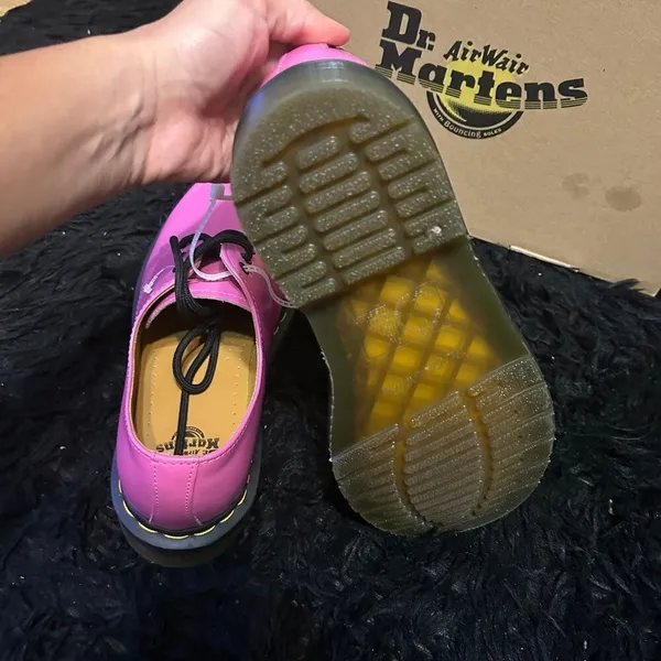 Dr Martens 1461 pink Leather lace up Oxford shoes women’s 7 new - Image 6