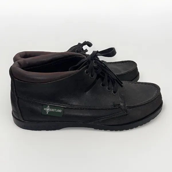 Eastland Womens 6.5 M Brown Leather Chukka Moccasin Toe Boots Made in‎ USA Vtg - Image 4