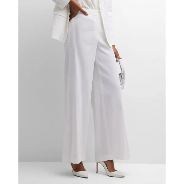 Kobi Halperin Maureen Linen Blend High Waist‎ Wide Leg Pants Size 2 - Image 3