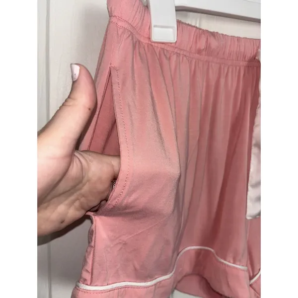 Birdy Grey Jonny Dusty Rose Bamboo Pajama Shorts Large Loungewear - Image 4