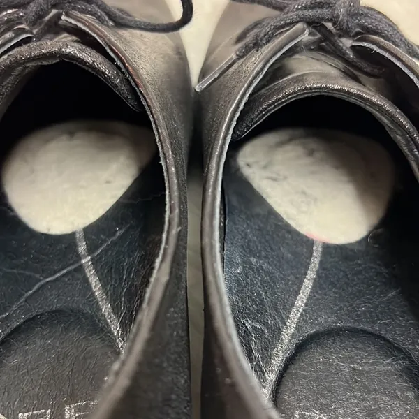 Dansko Black & Brown Leather Animal Print‎ Oxfords Size 38 7/7.5 B35 - Image 10