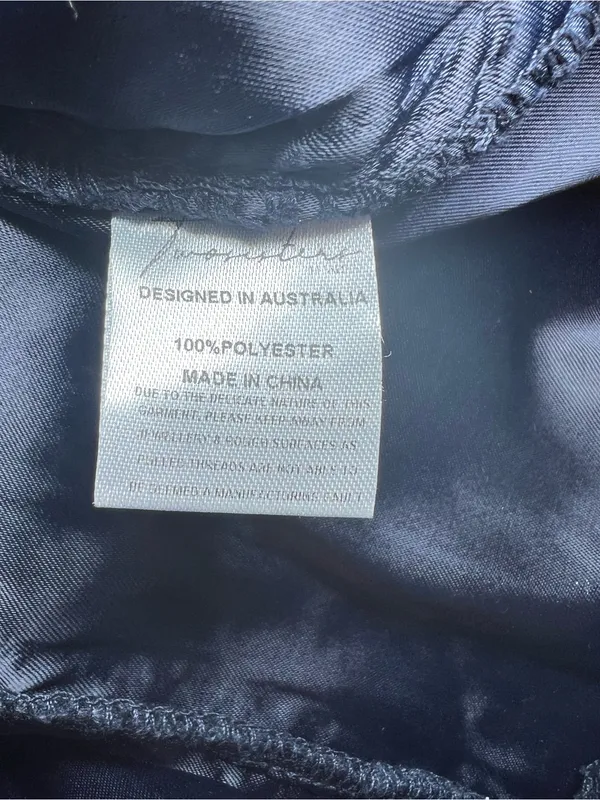 Twosisters The Label Rhia Lace navy Midi‎ Dress with Spaghetti Straps size 4 - Image 9
