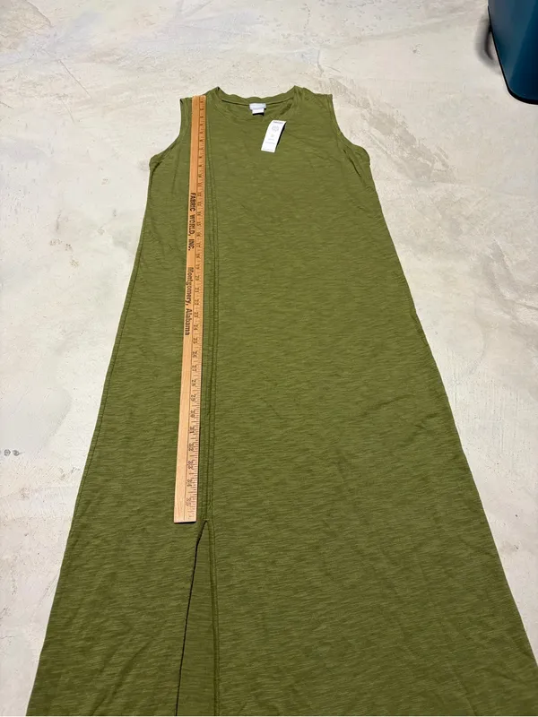 Chico’s NWT Sleeveless Olive Green Maxi Dress MSRP$89 0 4/6 - Image 5