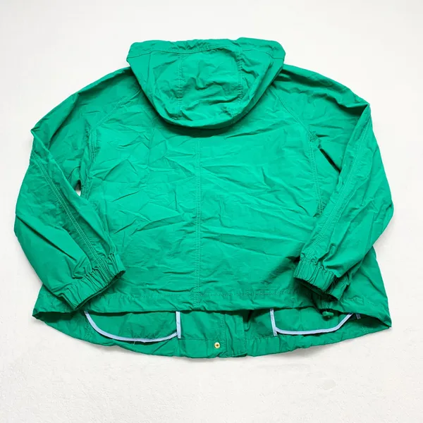 Loft Utility Hooded‎ Anorak Jacket Womens XL Green Size XL Windbreaker Cotton - Image 6