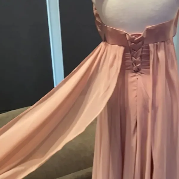 Women’s Pink Full Length Strapless Prom Party Dress S NWT **READ DESCRIPTION - Image 8