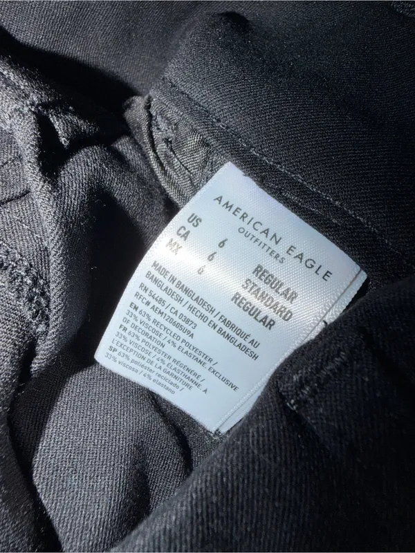 American Eagle Outfitters Super High Rise Wide Leg Pant in Black Size 6 Regular - Image 9