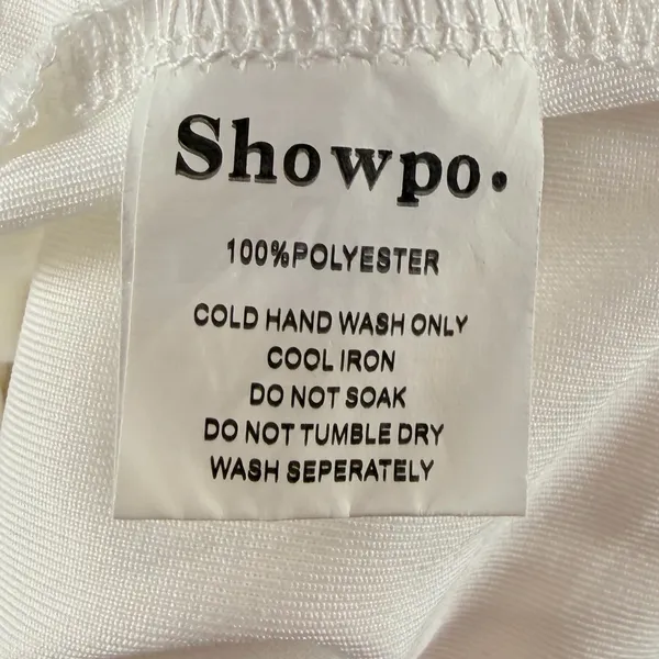 Showpo Cut‎ Out Slit Maxi Dress in White Size 4 - Image 6