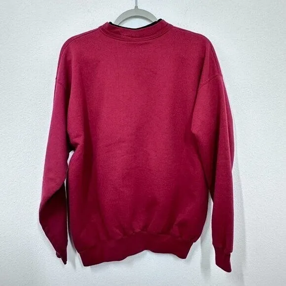 Vintage Cardinal Top Stitch Grannycore Cottagecore Sweatshirt Women's Large - Image 2
