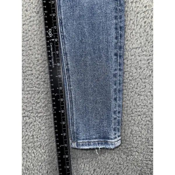 Vervet Flying Monkey Skinny Jeans 25x27‎ Blue Mid Rise Distressed Western Boho Chic - Image 5