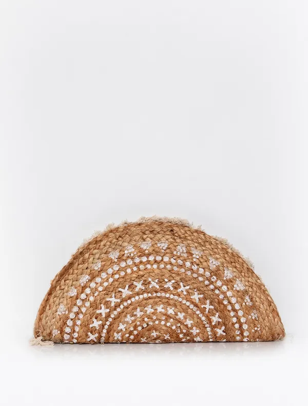 Bohemian shell clutch Brown - Image 3