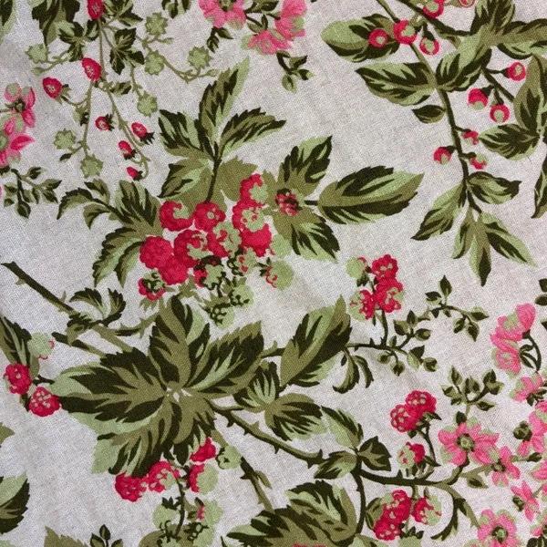 Laura Ashley Linen Blend‎ Floral Shift Dress Scalloped Hem Pink Green M - Image 9