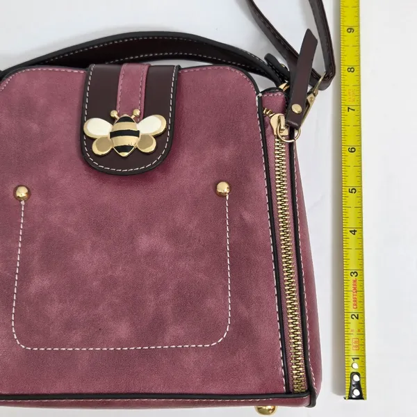 Chic Bumblebee Faux‎ Leather Handbag / Crossbody - Image 9