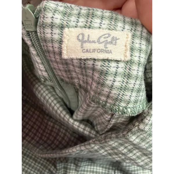 John Galt (Brandy‎ Melville) Green Plaid Cara Skirt - Image 3