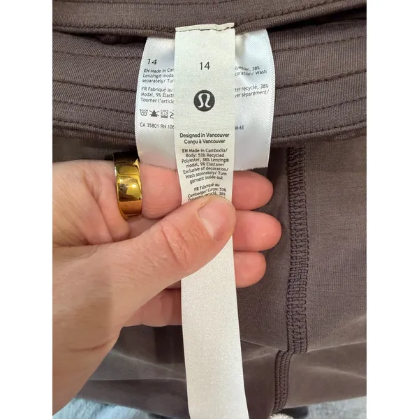 Lululemon Softstreme High-Rise Straight-Leg Pant Espresso Brown Size 14 - Image 4